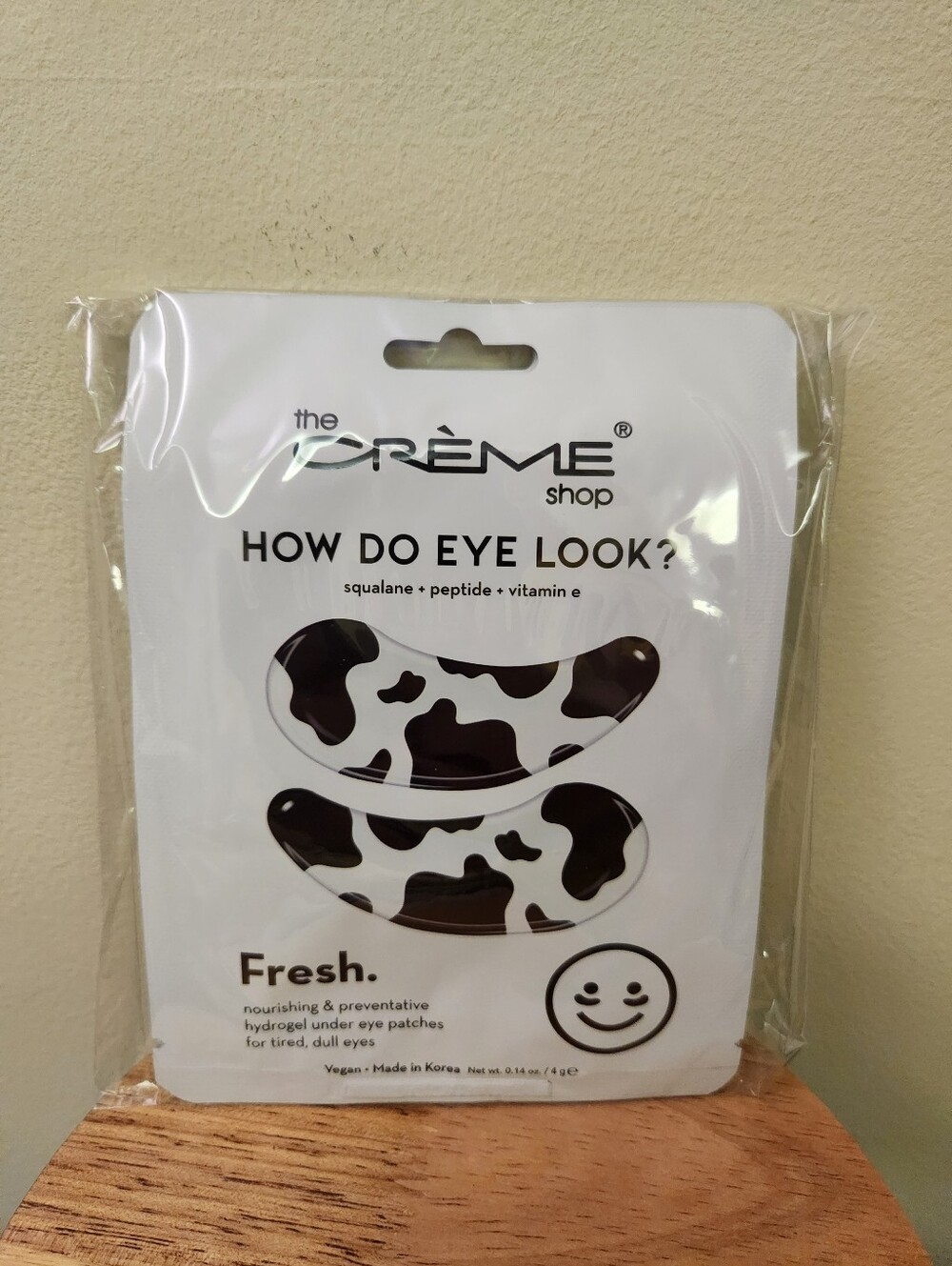 Creme Shop Under Eye Patches Cow Print Set Of 6 NEW